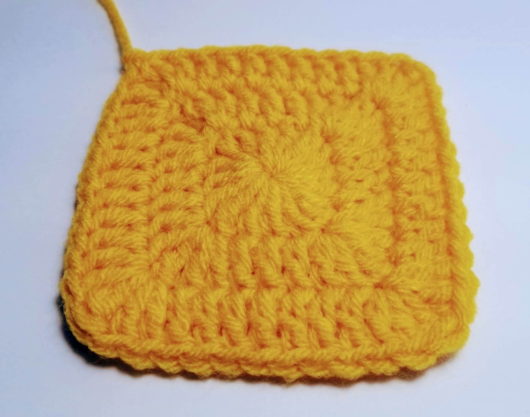 Solid Granny Square with no holes