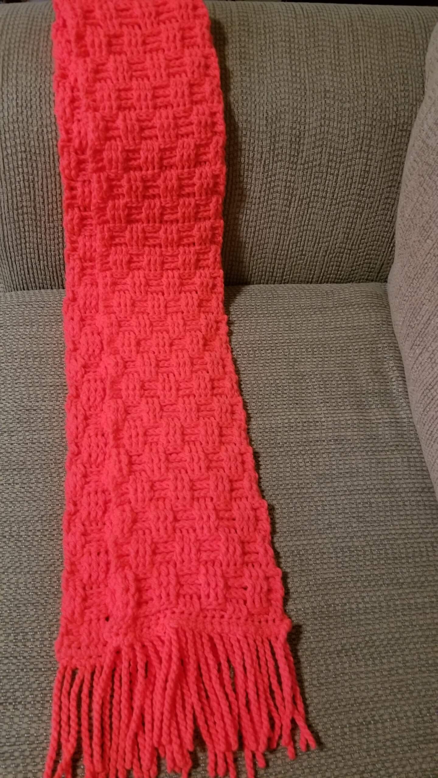 Basketweave Crochet Pattern is great for a scarf