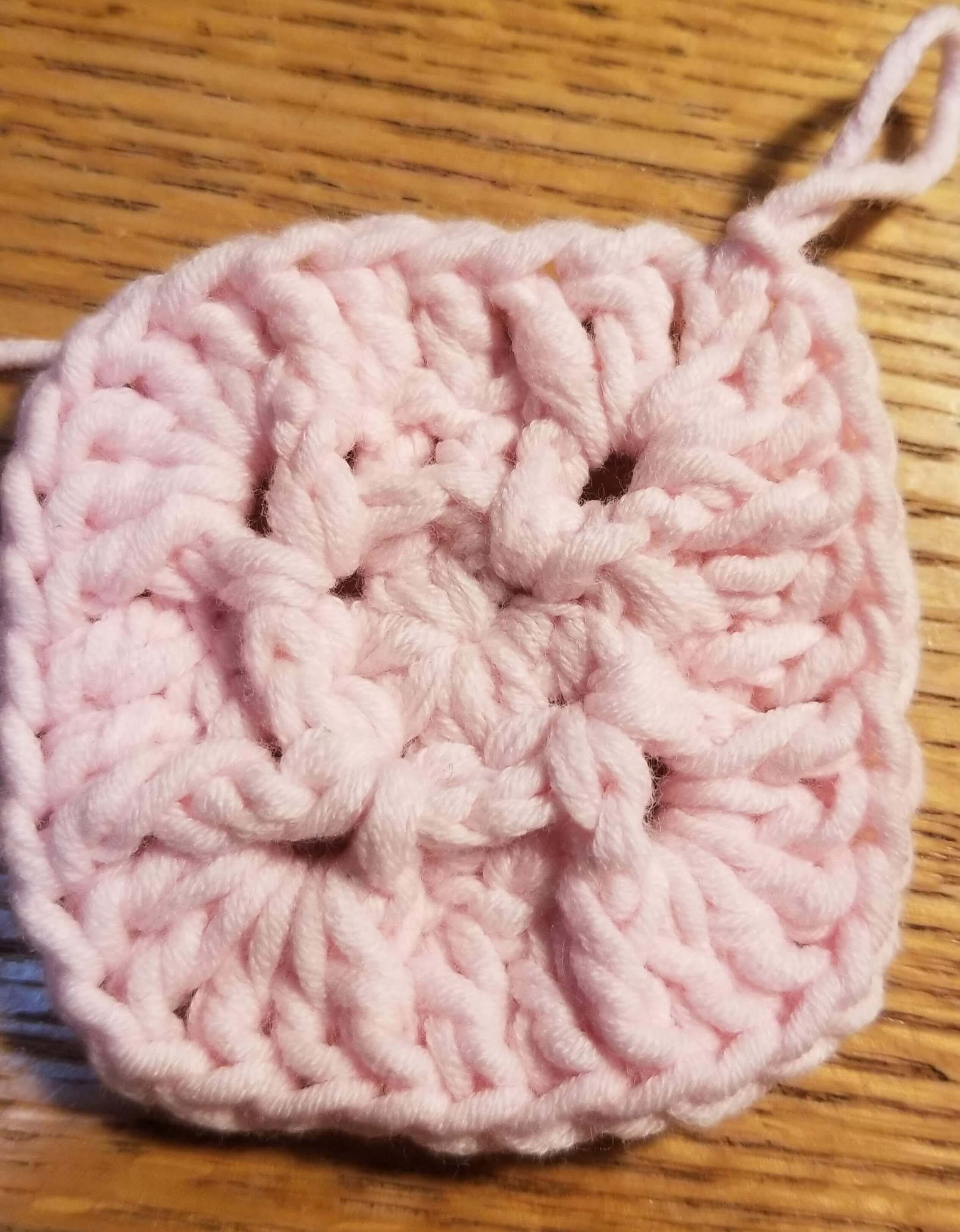 Waffle Stitch Crochet Pattern Step 3 Waffle Stitch Crochet Pattern Step 3