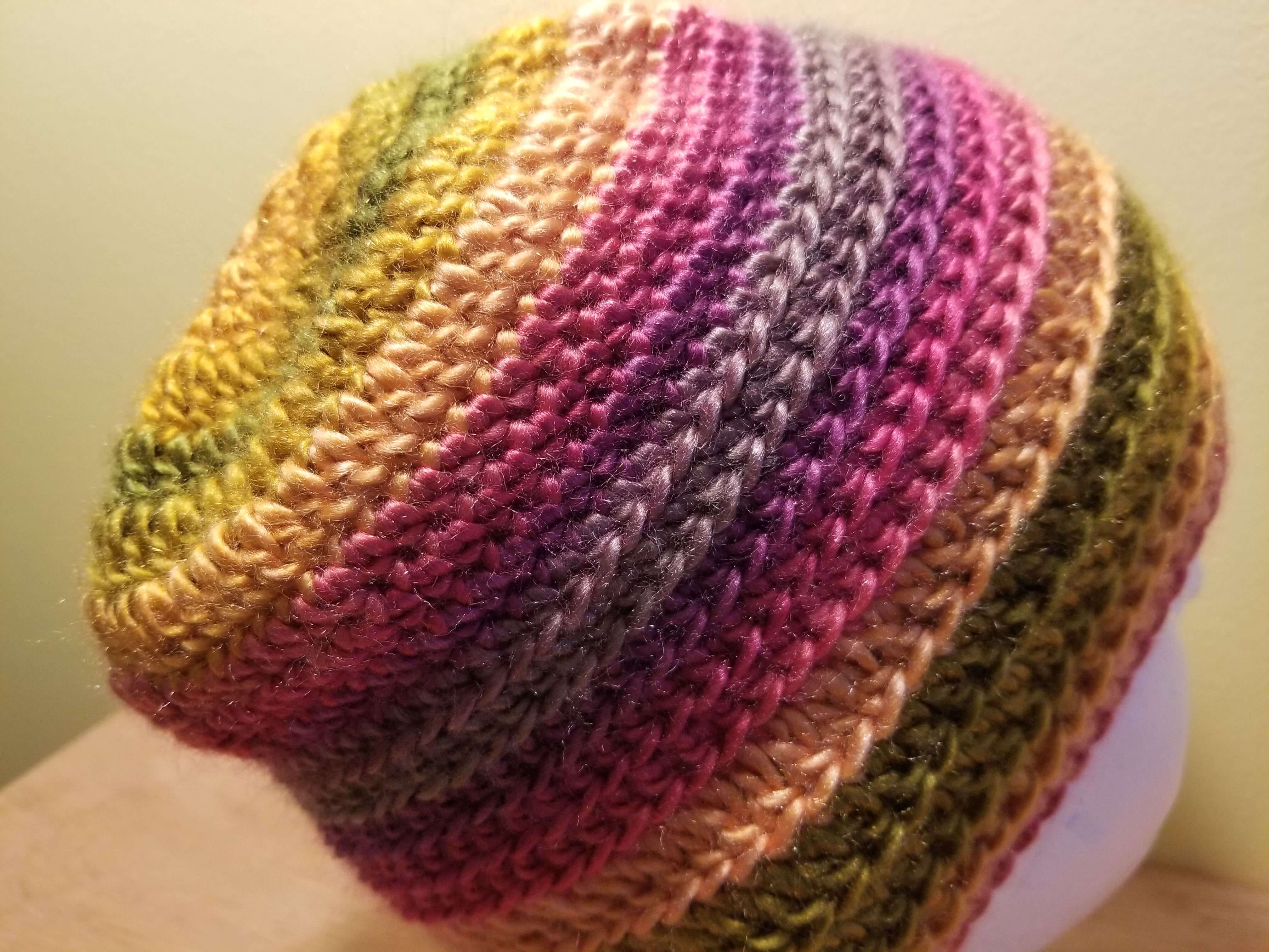 Colorful Slouchy Crochet hat
