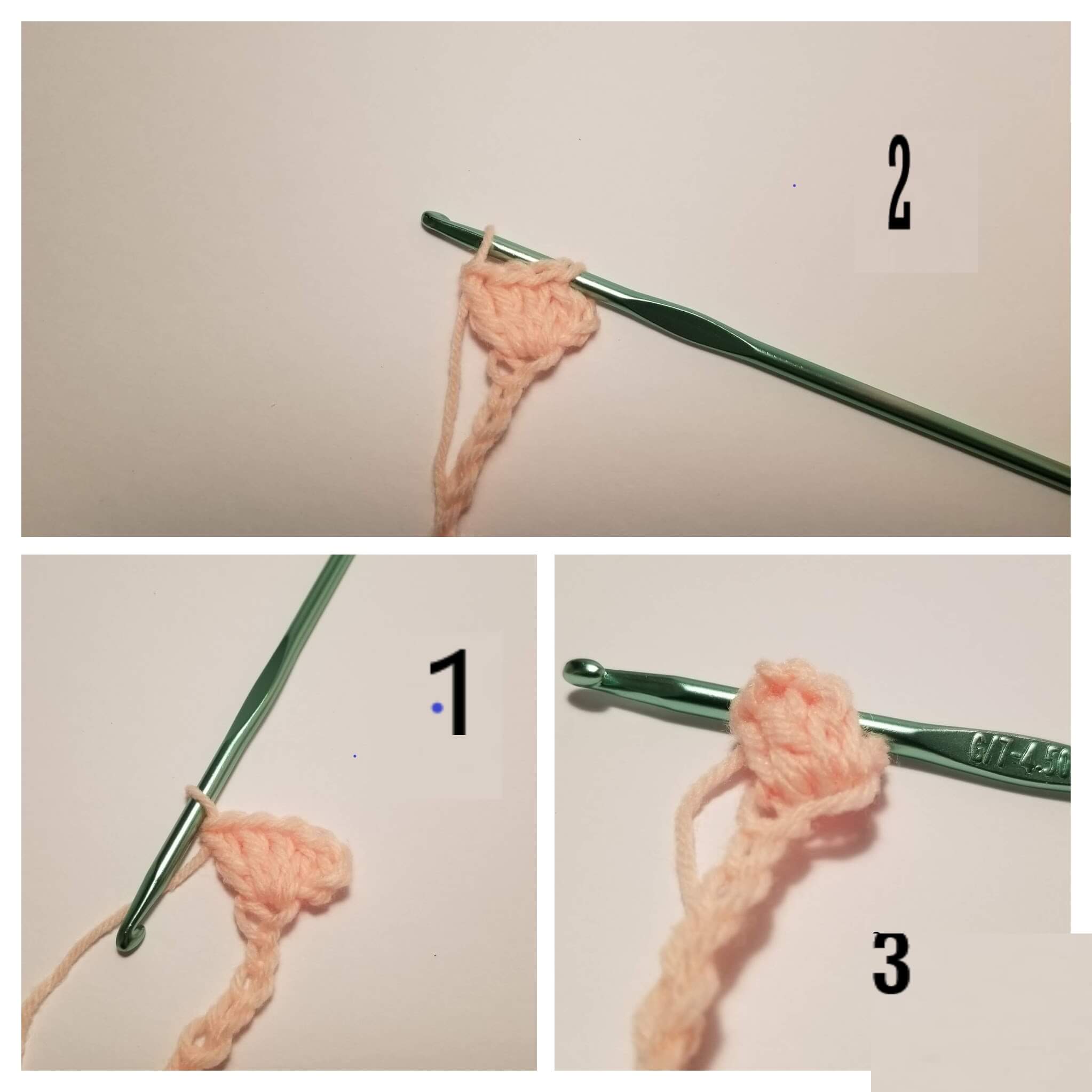 Making the popcorn Stitch